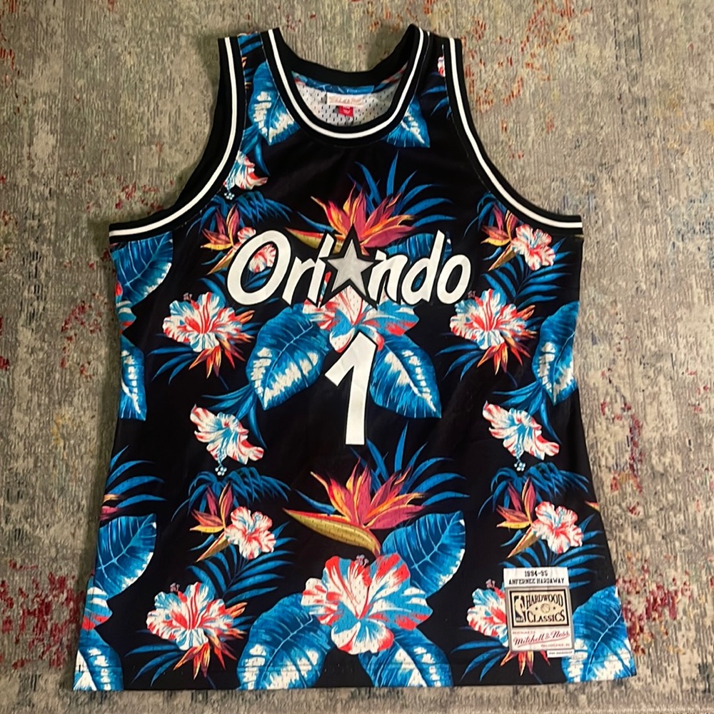 Hardwood Classic Penny Hardway Jersey, Size XL, Color- Black/ Blue